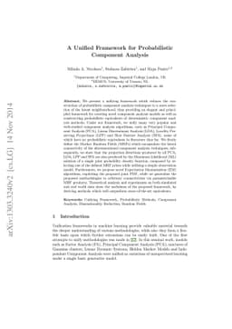 A Unified Framework for Probabilistic Component Analysis
