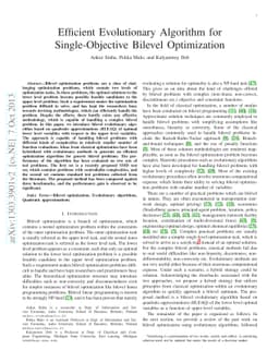 Efficient Evolutionary Algorithm for Single-Objective Bilevel
  Optimization