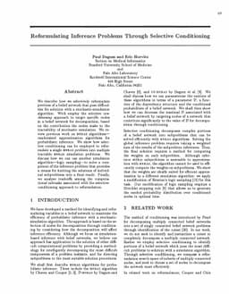Reformulating Inference Problems Through Selective Conditioning