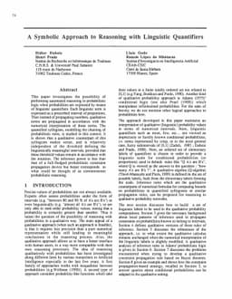 A Symbolic Approach to Reasoning with Linguistic Quantifiers