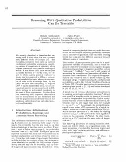 Reasoning With Qualitative Probabilities Can Be Tractable