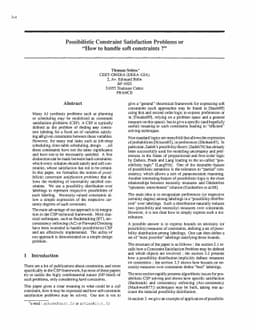 Possibilistic Constraint Satisfaction Problems or "How to handle soft
  constraints?"