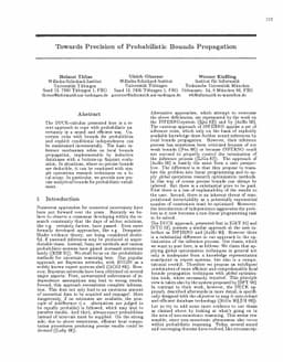 Towards Precision of Probabilistic Bounds Propagation