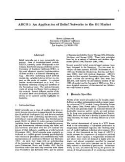 ARCO1: An Application of Belief Networks to the Oil Market