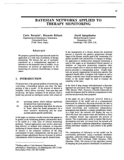 Bayesian Networks Aplied to Therapy Monitoring