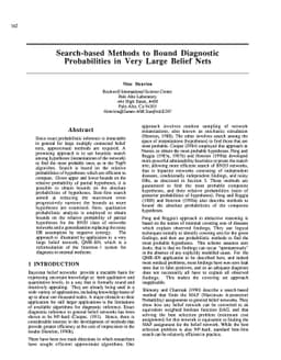 Search-based Methods to Bound Diagnostic Probabilities in Very Large
  Belief Nets