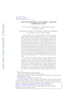Anti-concentration and honest, adaptive confidence bands