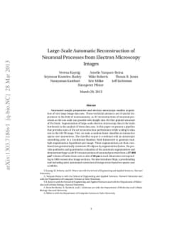 Large-Scale Automatic Reconstruction of Neuronal Processes from Electron
  Microscopy Images
