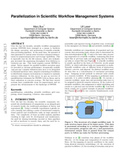 Parallelization in Scientific Workflow Management Systems