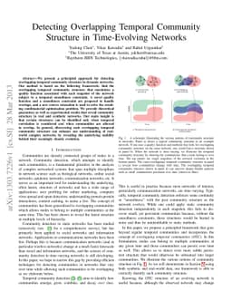 Detecting Overlapping Temporal Community Structure in Time-Evolving
  Networks