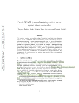 ParceLiNGAM: A causal ordering method robust against latent confounders