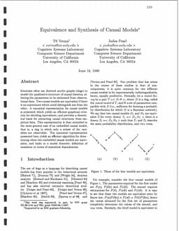 On the Equivalence of Causal Models