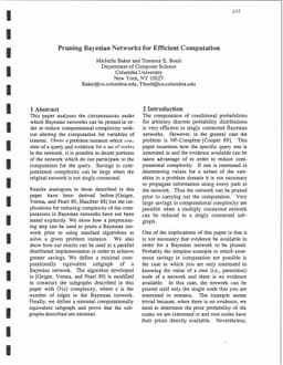 Pruning Bayesian Networks for Efficient Computation