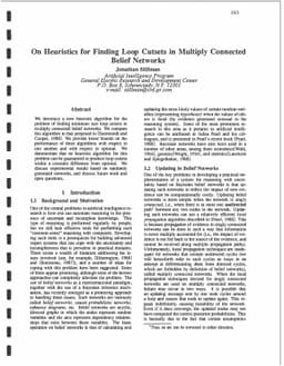 On Heuristics for Finding Loop Cutsets in Multiply-Connected Belief
  Networks