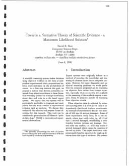 Towards a Normative Theory of Scientific Evidence
