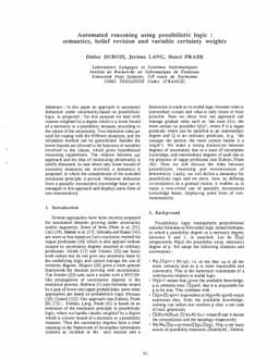 Automated Reasoning Using Possibilistic Logic: Semantics, Belief
  Revision and Variable Certainty Weights