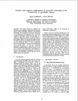 Positive and Negative Explanations of Uncertain Reasoning in the
  Framework of Possibility Theory