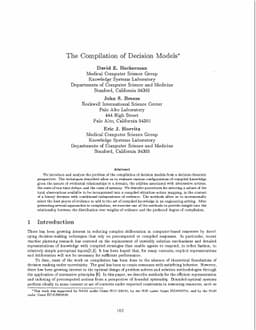 The Compilation of Decision Models