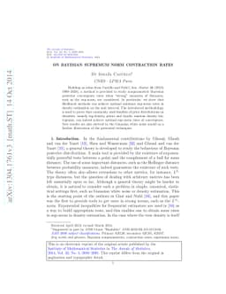 On Bayesian supremum norm contraction rates