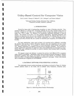 Utility-Based Control for Computer Vision
