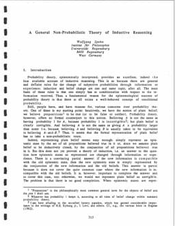 A General Non-Probabilistic Theory of Inductive Reasoning