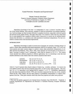 Causal Networks: Semantics and Expressiveness