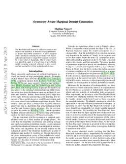 Symmetry-Aware Marginal Density Estimation
