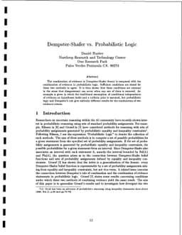 Dempster-Shafer vs. Probabilistic Logic