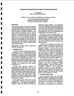 Decision Tree Induction Systems: A Bayesian Analysis