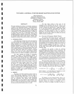 Towards a General-Purpose Belief Maintenance System