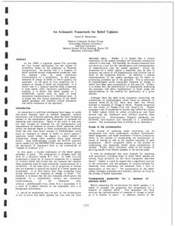 An Axiomatic Framework for Belief Updates