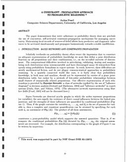 A Constraint Propagation Approach to Probabilistic Reasoning