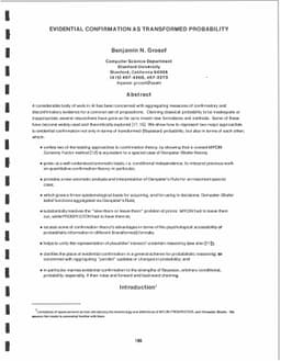 Evidential Confirmation as Transformed Probability