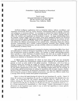 Probabilistic Conflict Resolution in Hierarchical Hypothesis Spaces