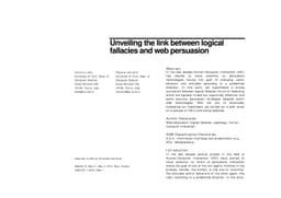 Unveiling the link between logical fallacies and web persuasion