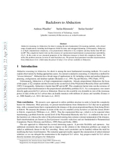 Backdoors to Abduction