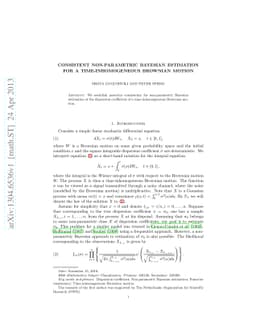 Consistent non-parametric Bayesian estimation for a time-inhomogeneous
  Brownian motion