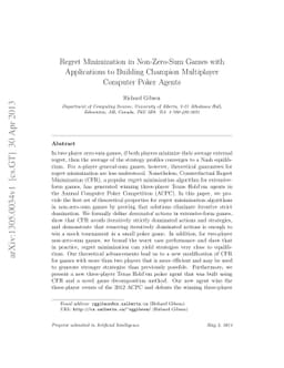 Regret Minimization in Non-Zero-Sum Games with Applications to Building
  Champion Multiplayer Computer Poker Agents