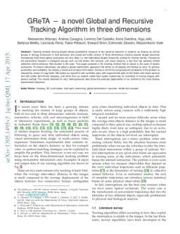 GReTA - a novel Global and Recursive Tracking Algorithm in three
  dimensions