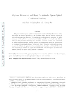 Optimal Estimation and Rank Detection for Sparse Spiked Covariance
  Matrices