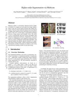 Higher-order Segmentation via Multicuts