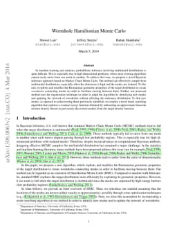 Wormhole Hamiltonian Monte Carlo
