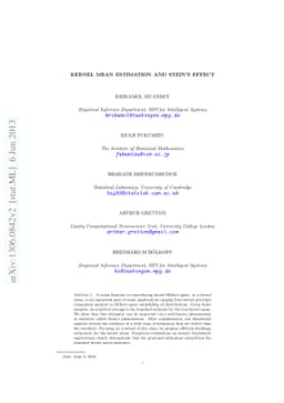 Kernel Mean Estimation and Stein's Effect