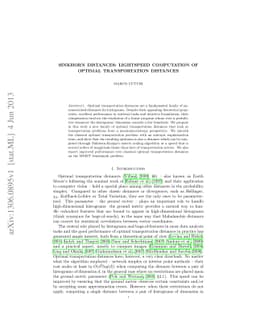 Sinkhorn Distances: Lightspeed Computation of Optimal Transportation
  Distances