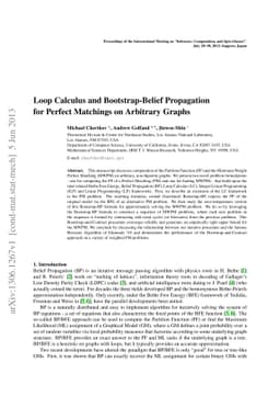 Loop Calculus and Bootstrap-Belief Propagation for Perfect Matchings on
  Arbitrary Graphs