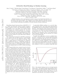 Orbital-free Bond Breaking via Machine Learning
