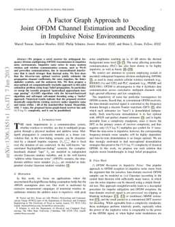 A Factor Graph Approach to Joint OFDM Channel Estimation and Decoding in
  Impulsive Noise Environments