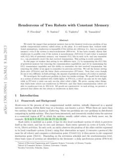 Rendezvous of Two Robots with Constant Memory