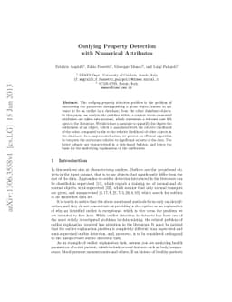 Outlying Property Detection with Numerical Attributes