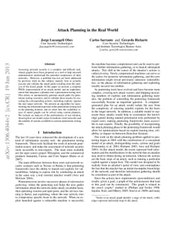 Attack Planning in the Real World